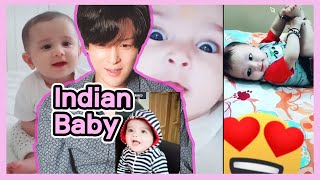 Korean Reacts To Cute Indian Babies Tiktok Videos Indian Tiktok Reaction