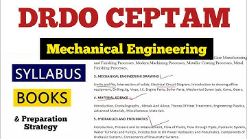 DRDO CEPTAM Mechanical Engineering Syllabus, Books & Preparation Strategy