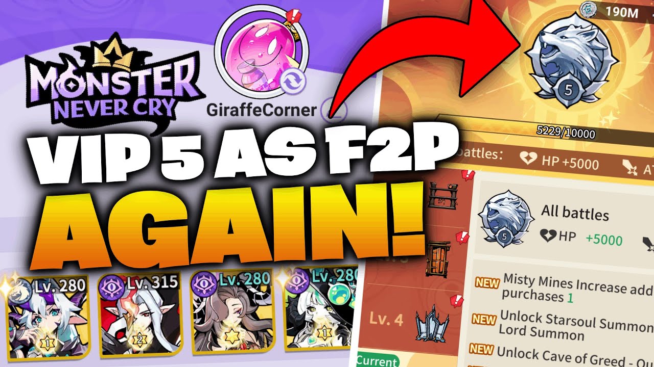 F2P GRIND COMPLETED AGAIN 😅 | Monster Never Cry