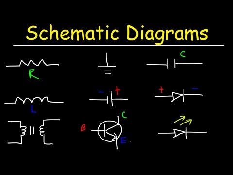 schematic-diagrams-&-symbols,-electrical-circuits---resistors,-capacitors,-inductors,-diodes,-&-leds