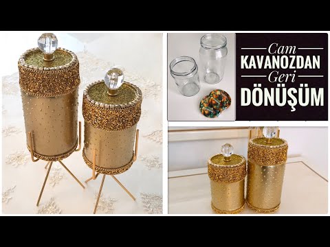 Cam Kavanozdan Şık Salon Aksesuarı Yapımı | Kendin Yap Dekorasyon Fikirleri | DIY Decoration Ideas