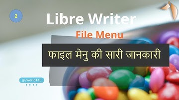 Libre office for beginners learn file menu in one video.