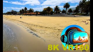 ST KILDA MELBOURNE The second the sun comes out people flock to the beach 8K 4K VR180 3D Travel