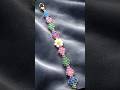 A diamond-shaped bracelet #diy #claybracelet #beads #handmade #stonebeads #bracelet #beadedjewelry