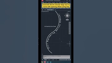 📏 AutoCAD Lisp Tutorial: Align Text to Curve with Offset Spacing #autocad