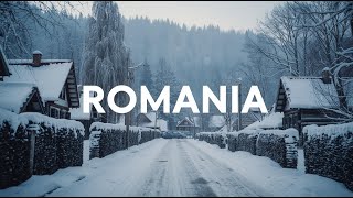❄️ Snowy Christmas Walk in Comănești, Romania 🇷🇴 | Relaxing Walking Tour 4K HDR