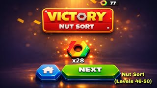 Nut Sort - All Levels Gameplay Pop Pi (Levels 46-50) screenshot 2