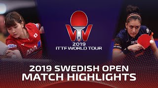 Honoka Hashimoto vs Manika Batra | 2019 ITTF Swedish Open Highlights (Pre)