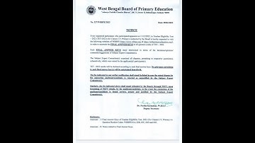 WB Primary TET Final Answer key published##WB primary#2023#viralshots