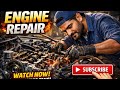 Fixing a Damaged Engine 🚗 | Mechanic Life: Engine Repair | wait don't miss out.  #mechanic #youtube 