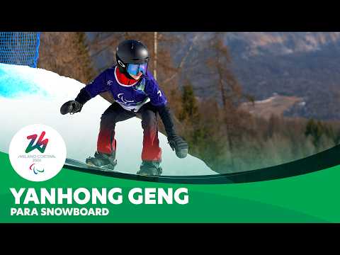 🇨🇳 Yanhong Geng on Course in Women’s Banked Slalom SB-LL2 Final at Milano Cortina 2026 🏔️
