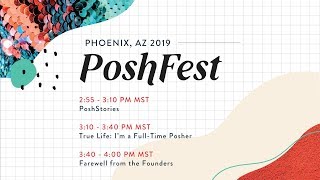 We're live from #poshfest2019! poshstories 2:55 - 3:10pm mst poshmark
is a platform built around community and love, it impacts people in
many different ...