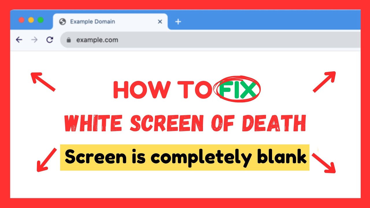 How to Fix White Screen of Death Error in WordPress (Step by Step)