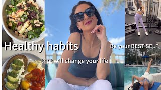 Healthy habits to GLOW UP and become your BEST SELF in 2025 🍀 fitness / workout routine / nutrition