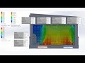 CFD моделирование HVAC покрасочной камеры цеха стеклопластика