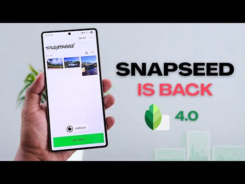 The Best FREE Photo Editor is Back! Snapseed 4.0
