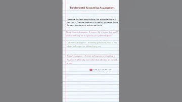 Fundamental Accounting Assumptions #accounting #class11#bcom #ytshorts #cafoundation #shorts #viral