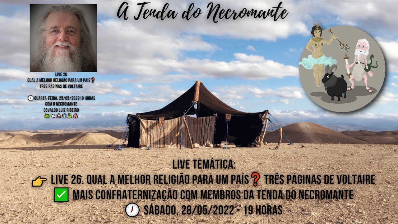 Live 26. Qual a melhor religião para um país❓ Três páginas de Voltaire