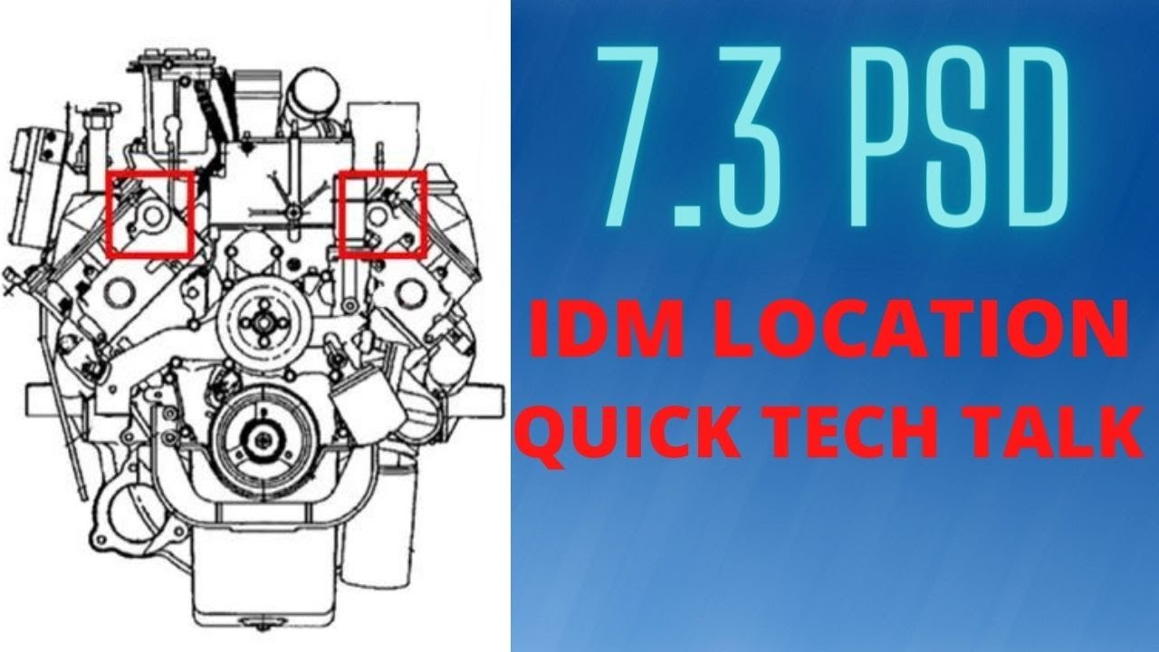 7.3 POWERSTROKE QUICK TECH TALK IDM LOCATION REMOVAL