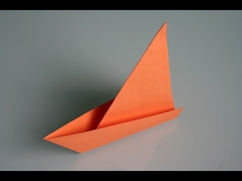 Origami Segelboot Sail Boat