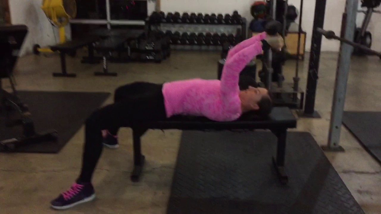 Db Roll Back Extensions On Flat Bench Youtube