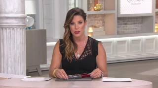 Lace Diamond Double Ring w/ Chain, Sterling 1/2 cttw, by Affinity on QVC