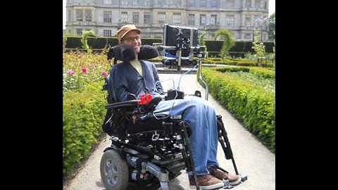 The wheelchair controlled using EYE movements