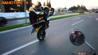 Yamaha r125 long wheelie!