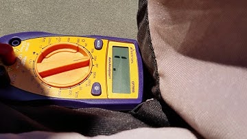 Ohm reading on pyrometer probe at gauge connector