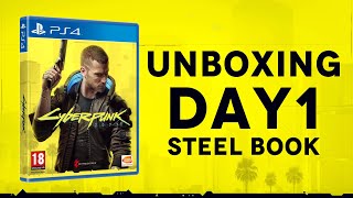 Cyberpunk 2077 UNBOXING - Day1 [SteelBook PS4 PS5]