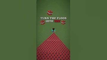 This is how to change the floor into TNT in seconds in minecraft!😱💣🧨 #minecraft #minecraftbuilding