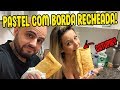 PROVAMOS O INUSITADO PASTEL COM BORDA RECHEADA DE CATUPIRY