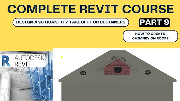 9. REVIT Tutorials for Begineers | How to Create a Chimney at Roof Top in Revit | BIM
