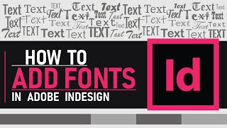 How to add fonts to InDesign | Quick & Simple Method | Zeedign Tutorials