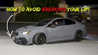 Tips for driving a lowered car!