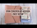 How I’m Setting Up My Erin Condren A5 Flora Agenda For 2022 | Frankenplanner Style!