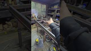 DIY trailer, main frame and drawbar, 80x40x3 profile #dewalt #bosch #stronghandtools #thisday
