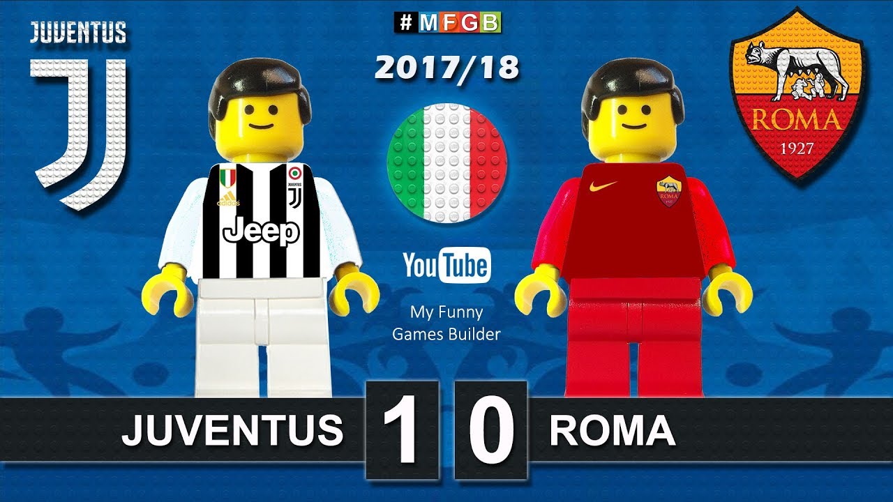 Juventus Roma 1-0 • Serie A (23/12/2017) goal highlights sintesi Juve Roma  Lego Calcio 2017/18 