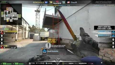 Shroud 1v2 Clutch Wins Cloud9 Major LAN Qualifier MLG 2016 feb 29th