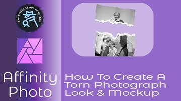 How To Create A Torn Photograph Mock-up Using Affinity Photo on the iPad In Fun Easy Steps