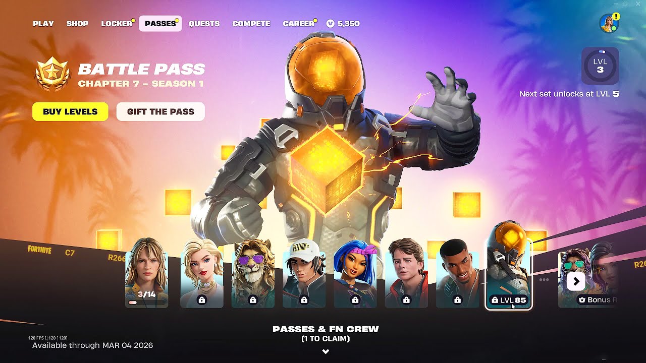 Fortnite Chapter 7 - Season 1 Battle Pass (Full Showcase) - YouTube