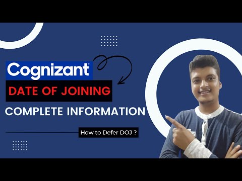 Complete Information Regarding Date Of Joining of Cognizant || How to Defer DOJ? || FTE COGNIZANT