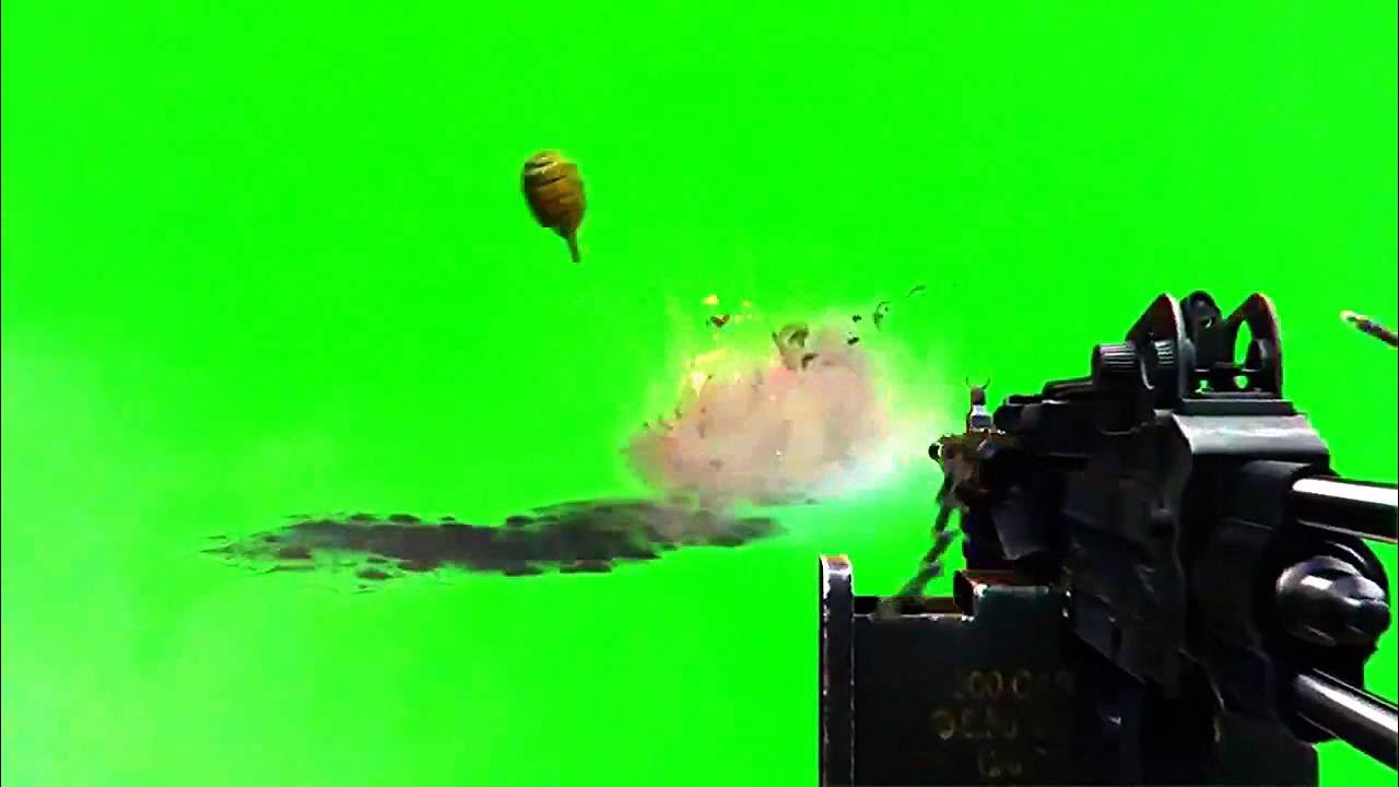 machine gun & grenade green screen machine gun & grenade green screen