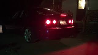 Insane IS300 Open Diff Burnout in Driveway!