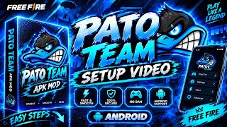 PATO TEAM APK MOD SETUP | PATO TEAM SETUP VIDEO | FREE FIRE MAX screenshot 1