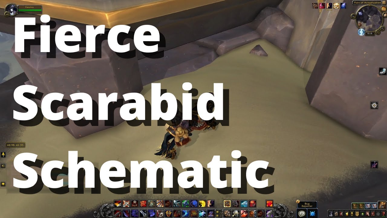 Fierce Scarabid Schematic Pet WoW - YouTube