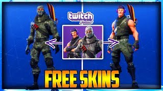 How To Get The Twitch Prime Skins For Free Fortnite Battle Royale - How To Get Twitch Skins & Redeem