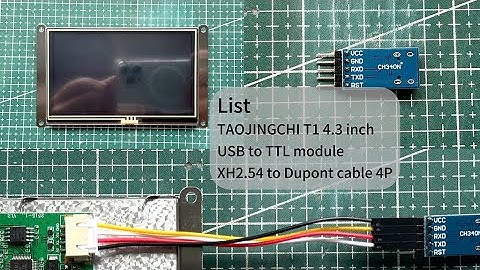 Touch screen firmware burning .   Taojingchi Touch Screen Programming Tutorial