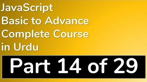 14 How to create Array in JavaScript in Urdu - JavaScript Tutorial in Urdu