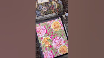 A New Seamless Pattern Design 🌸🤍🍀 #procreate #shorts #youtubeshorts #patterndesign